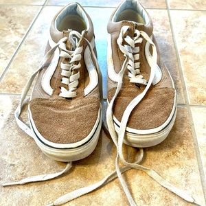 Tan Vans Old Skool Size 8